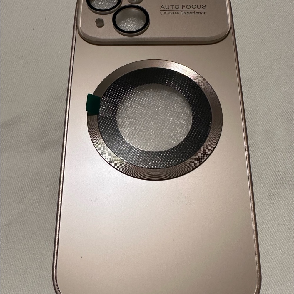 Champagne gold iPhone 15 case with MagSafe Compatibility. Never Used.